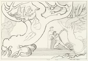Bos van Harpijen, Inferno, Canto 13 (gravure) door John (after) Flaxman