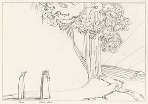 Regio van Onmatigheid, Louteringsberg, Canto 22 door John (after) Flaxman