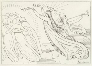 Het Actieve Goede, Paradijs, Canto 6 (gravure) door John (after) Flaxman