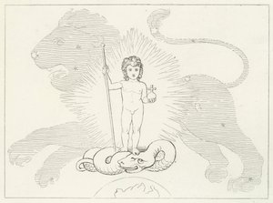 De jonge Verlosser, Paradijs, Canto 16 door John (after) Flaxman