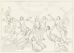 De Negende Sfeer, Paradijs, Canto 27 (gravure) door John (after) Flaxman