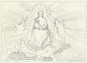 De Maagd Maria, Paradijs, Canto 31 (gravure)