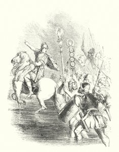 Caesar steekt de Rubicon over