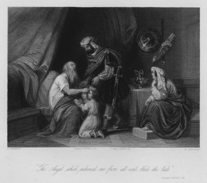 Jacob zegent Efraïm en Manasse, Genesis XLVIII
