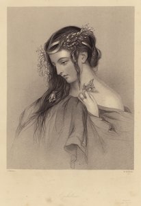 Shakespeare: Hamlet, Ophelia, Act IV, Scene V (gravure) door John (after) Hayter