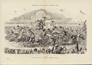 Gedenktekens van de Grote Tentoonstelling 1851, De Grote Derby Race van 1851 door John (after) Leech