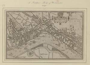 Een plan van Westminster door John (after) Norden