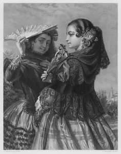 De Spaanse Zusters, uit het schilderij in de Koninklijke Collectie