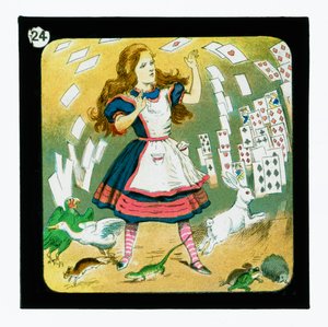 Alice in Wonderland, Gekleurde Lantaarnplaten door John (after) Tenniel