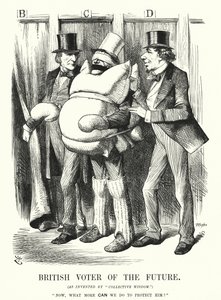 Punch cartoon: Britse Kiezer van de Toekomst door John (after) Tenniel