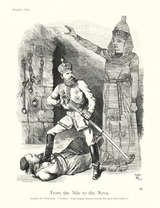 Sir John Tenniel cartoon: Van de Nijl naar de Neva door John (after) Tenniel