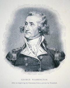 George Washington, gegraveerd door Thomas Cheesman (1760-1835) door John (after) Trumbull