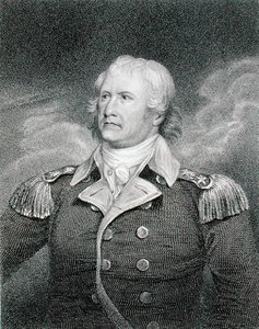 Generaal-majoor William Moultrie (1730-1805) gegraveerd door Edward Scriven (1775-1841) door John (after) Trumbull
