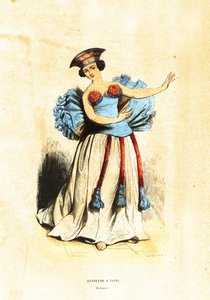 Dansende vrouw op Tahiti