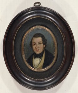 Miniatuur: Portret van Abram Constable (1783-1862), broer van de kunstenaar door John (attr. to) Constable