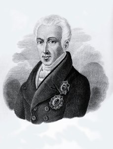 Portret van Graaf Ioannis Antonios Kapodistrias (1776-1831), President van de Griekse Republiek van 1828 tot 1831, gravure door Walter Charles Mills