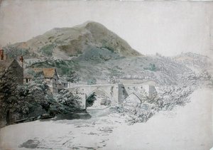 Brug, Llangollen door John Alexander Gresse