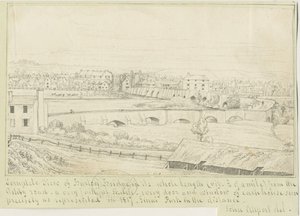 Burton-upon-Trent Brug en Stad door John Allport