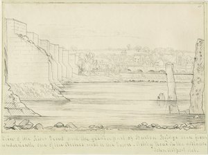 Burton-upon-Trent Brug en Stad door John Allport