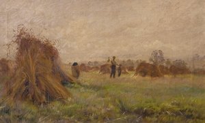 Oogstscène, 1885-99 door John Anderson