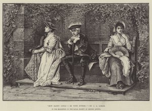 Hoe gelukkig zou ik kunnen zijn met beiden! In de tentoonstelling van de Royal Society of British Artists