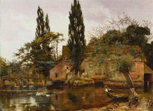 Molen aan de Avon, 1886 door John Arthur Lomax