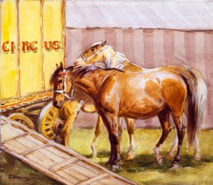 Circuspaarden door John Atkinson