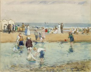 Op het Strand, Whitley Bay door John Atkinson