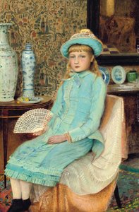 Blauwe Belle, 1877 door John Atkinson Grimshaw