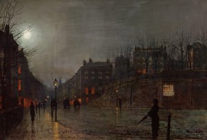 Naar huis gaan bij schemering, 1882