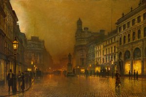 Manchester, St. Ann’s Square / Schilderij van J.A. Grimshaw