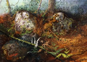 Newlay Wood door John Atkinson Grimshaw
