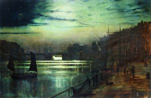 De Havenlichten, Whitby door John Atkinson Grimshaw