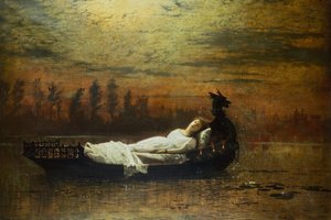 De dame van Shalott door John Atkinson Grimshaw
