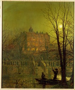 Onder de Maanstralen, 1882 door John Atkinson Grimshaw