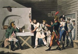 Russische Loyaliteit en Heldendom: de Boer van Smolensk, gegraveerd door John Heaviside Clark en Matthew Dubourg uit 
