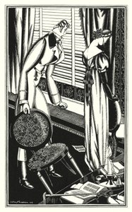 Illustratie voor Don Juan door Lord Byron: Don Jose en zijn dame hadden ruzie, waarom? door John Austen