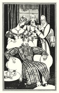 Illustratie voor Don Juan door Lord Byron: Ik weet niet hoe het kwam, maar hij werd ziek door John Austen