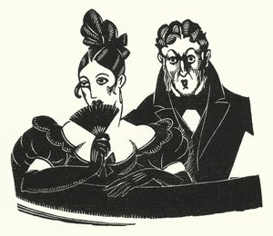 Illustratie voor Madame Bovary door Gustave Flaubert door John Austen