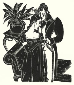 Illustratie voor Madame Bovary door Gustave Flaubert door John Austen