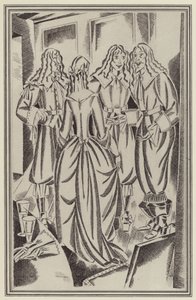 Illustratie voor Moll Flanders door Daniel Defoe door John Austen