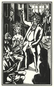 Illustratie voor Tristram Shandy door Laurence Sterne