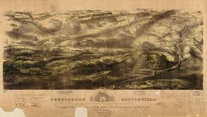 Slagveld van Gettysburg door John Bachelder