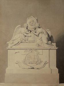 Ontwerp voor het monument voor kapiteins Harvey en Hutt in Westminster Abbey, ca. 1804