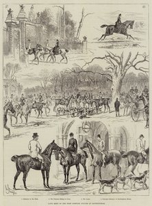 Lawn Meet van de West Norfolk Hounds bij Sandringham door John Bagnold Burgess