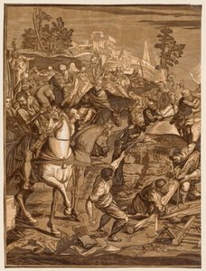 Kruisiging, 1741 door John Baptist Jackson