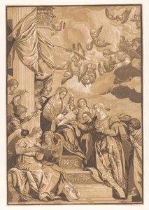Huwelijk van de heilige Catharina door John Baptist Jackson