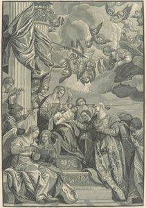 Mystiek huwelijk van Sint Catharina door John Baptist Jackson
