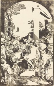 De Opwekking van Lazarus door John Baptist Jackson after Leandro Bassano