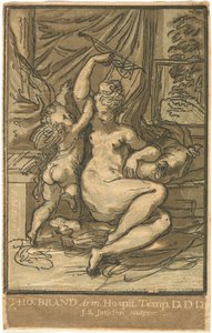 Venus en Cupido met een Boog